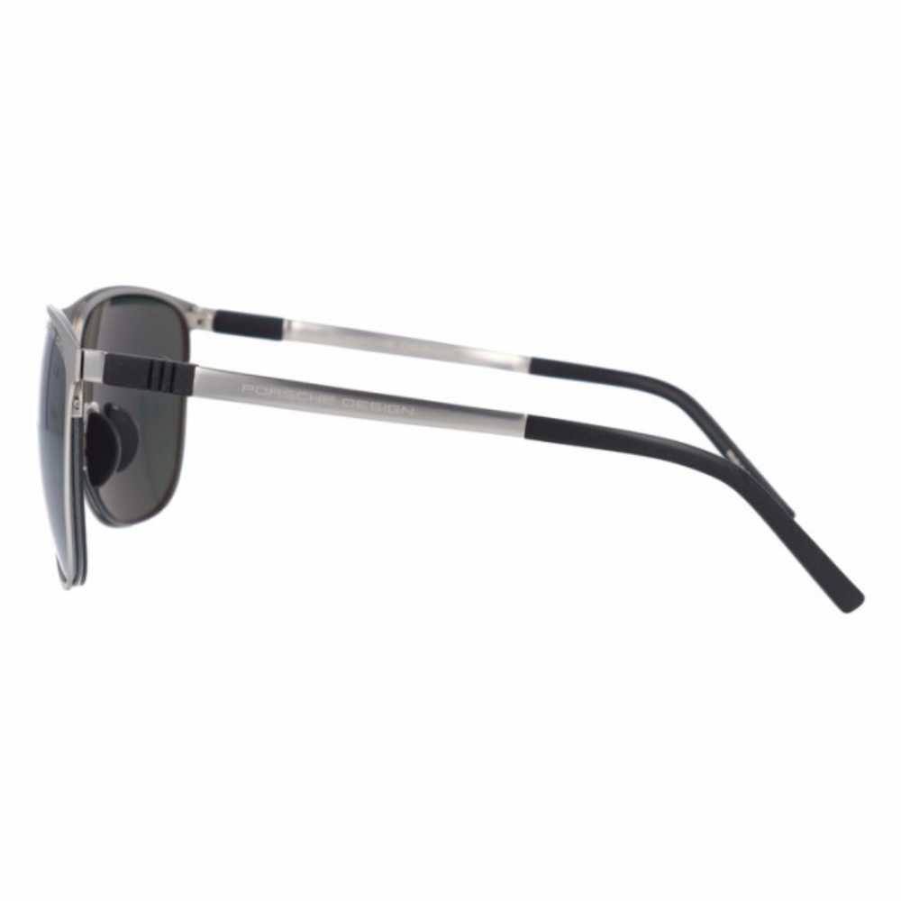 Porsche Design Sunglasses - P'8609-C Silver/Green 58-14-140 - Picture 9 of 13